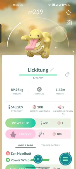 Pokemon GO Shiny Lickitung - Image 1
