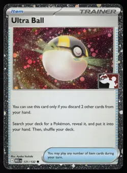 Pokemon TCG Ultra Ball 131/132 Prize Pack Series 9 Cosmo Holo Pack Fresh - NM - Image 1
