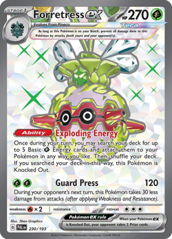 Forretress ex 230/193 Ultra Rare Paldea Evolved Pokemon Holo Near Mint - Image 1