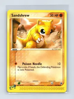 Sandshrew 75/100 Common Sandstorm Pokemon Near Mint - Image 1