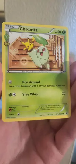 Pokemon TCG Chikorita XY Generations Radiant Collection RC1/RC32 - Image 2