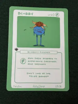 Blubby (Gloom) 23/38 - 1st Edition Pokederp Second Print Fan Art - Pokemon - Image 1