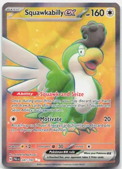 Squawkabilly ex 247/193 Ultra Rare Paldea Evolved Pokemon Holo Near Mint - Image 1