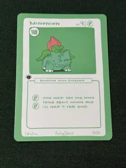 Minonion (Ivysaur) 8/25 - 1st Edition Pokederp First Print Fan Art - Pokemon - Image 2