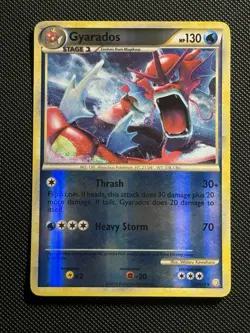 Pokemon TCG Gyarados 123/123 Heartgold & Soulsilver Reverse Holo Rare 2010 PL - Image 1