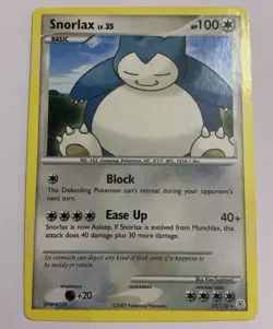 Snorlax 37/130 Diamond & Pearl Rare MP - Image 1