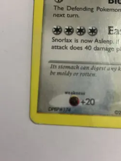 Snorlax 37/130 Diamond & Pearl Rare MP - Image 2