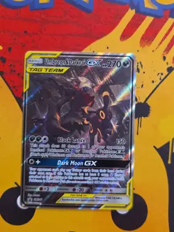Pokemon TCG Sun & Moon Black Star Promo Umbreon & Darkrai GX SM241 Tag Team NM - Image 1