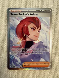 Team Rocket's Ariana Destined Rivals 237/182 Special Illustration Rare NM - Image 1
