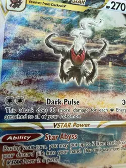 Pokemon TCG Darkrai Vstar GG50/GG70 Ultra Rare Crown Zenith Galarian Gallery NM - Image 2