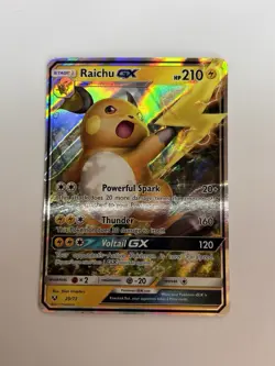 Pokemon TCG: Raichu GX 29/73 Pokemon Card Shining Legends 2017 NM/M - Image 1