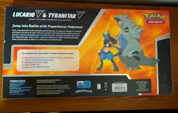 Pokemon TCG Heavy Hitters Lucario v Tyranitar v Premium Collection Box 14 Packs - Image 2