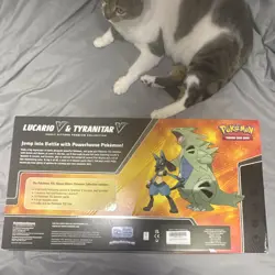 Pokemon TCG Lucario V & Tyranitar V Heavy Hitters Premium Collection Box NEW! - Image 2