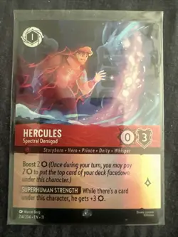 Disney Lorcana Hercules Spectral Demigod 214/204 Epic Rare Winterspell Foil NM - Image 1