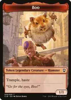 Boo Token Card #9 Battle for Baldur's Gate Magic Card Token NM Regular - Image 1