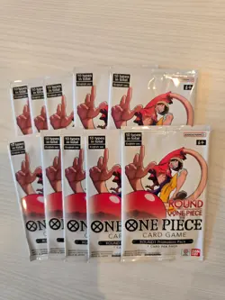 IN HAND Bandai One Piece Card Game ROUND1 Promotion Pack (10 Packs) SEALED - Image 1