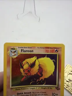 Flareon 3/64 Jungle Set Rare Holo Vintage Pokemon TCG Card MP - Image 5