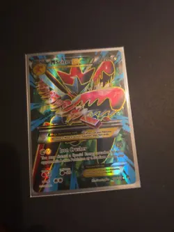 Pokemon M Scizor EX 120/122 Breakpoint Ultra Rare Full Art Mega Holo Card - Image 1