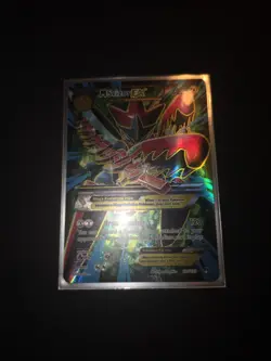 Pokemon M Scizor EX 120/122 Breakpoint Ultra Rare Full Art Mega Holo Card - Image 2