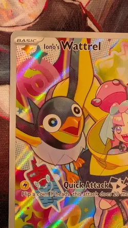 Ionos Wattrel 231/217 Ascended Heroes Illustration Rare Pokemon Card NM - Image 2