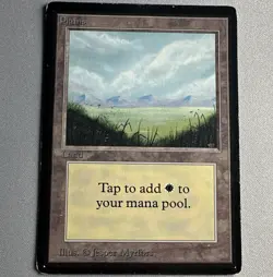 Plains MTG Beta Edition A 1993 Basic Land LEB Jesper Myrfors LP/MP Magic Card - Image 1