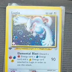 pokemon card #9 lugia 1st edition 9/111 neo genius era great condition - Image 1
