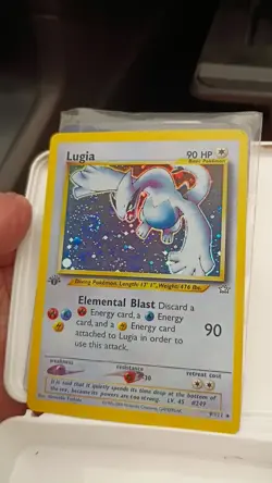 pokemon card #9 lugia 1st edition 9/111 neo genius era great condition - Image 2