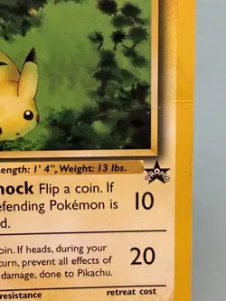 Pokemon TCG Pikachu Black Star Promo #27 Vintage Rare WOTC Card CREASED - Image 2