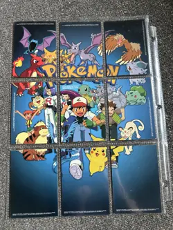 Topps Pokemon Topps Series 1 TV Animation Edition 9-Card Puzzle Lot Oak Jessie - Image 2