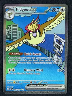 Pidgeot EX 225/197 - Obsidian Flames SV03 - Scarlet & Violet - Pokemon Card - NM - Image 1