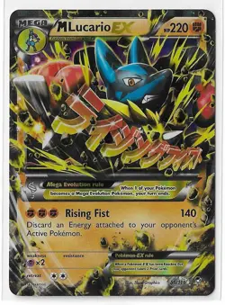 M Lucario EX 55/111 Furious Fists XY Holo Pokemon TCG Card NM - Image 1