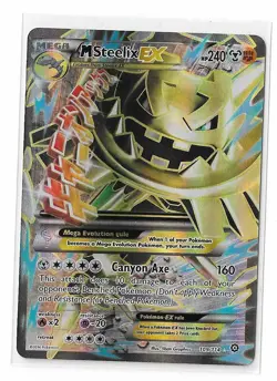 M Steelix EX 109/114 Steam Siege XY Full Art Ultra Rare Pokemon TCG Card NM - Image 1
