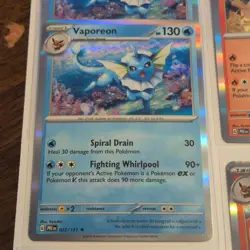 Pokemon TCG 15 Card Lot With Eevee Deck Box & Eeveelutions Card Sleeves - Image 2
