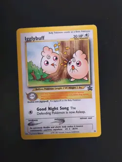 NM Pokemon 2001 Black Star Promo 36 Igglybuff WOTC Vintage Retro Rare Card - Image 1