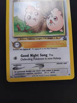NM Pokemon 2001 Black Star Promo 36 Igglybuff WOTC Vintage Retro Rare Card - Image 4