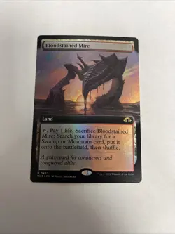 Bloodstained Mire Extended Art Foil Card #0463 MTG LP - Image 1