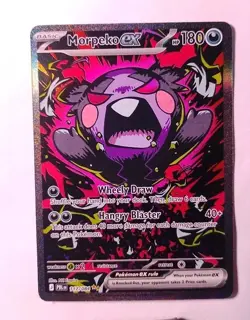 Morpeko ex 117/084 Me05: Pitch Black Holo | Near Mint | SIR Pokemon Card - Image 1
