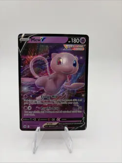 Mew V 060/159 Crown Zenith Ultra Rare Holo Pokemon Card Fusion Strike NM - Image 1