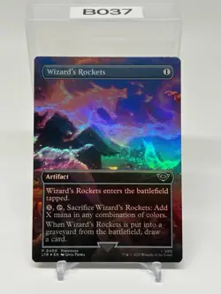Wizard's Rockets NM/M* FOIL BORDERLESS The Lord Of The Rings 0400 -UnltdCards - Image 1