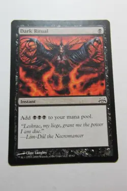 MTG Dark Ritual x1- -Duel Decks: Divine vs. Demonic-Lightly Played - Image 1