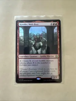 MTG Krenko, Mob Boss FDN 0204 R NM FOIL - Image 1