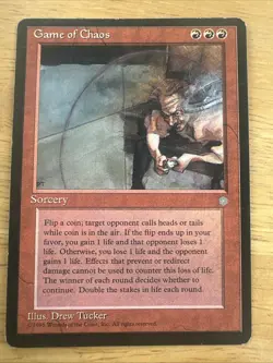 Magic the Gathering - Ice Age Game of Chaos 1995 Rare - Image 1