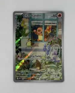 Pokemon TCG Charmander 044 Scarlet & Violet Obsidian Flames Promo Card Holo - Image 1