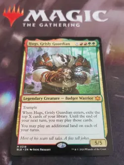 Mtg. Hugs, Grisly Guardian. Bloomburrow. Pack Fresh - Image 1