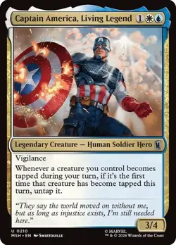 Captain America, Living Legend [Marvel Super Heroes] MTG - Image 1
