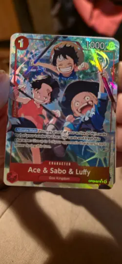 Ace & Sabo & Luffy (Alternate Art) OP13-007 Carrying On His Will Foil - Image 1