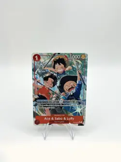 Ace & Sabo & Luffy (Alternate Art) OP13-007 Carrying On His Will Foil - Image 1