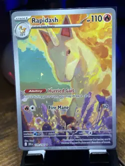 Rapidash 189/182 Illustration Rare Holo SV10 Destined Rivals English 2025 - Image 1
