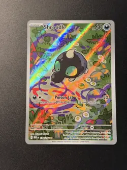 Pokemon TCG Shroodle 149/132 Me01: Mega Evolution Illustration Rare Holo NM - Image 1