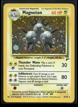 Magneton 9/130 Holo Base Set 2 LP Pokemon - Image 1